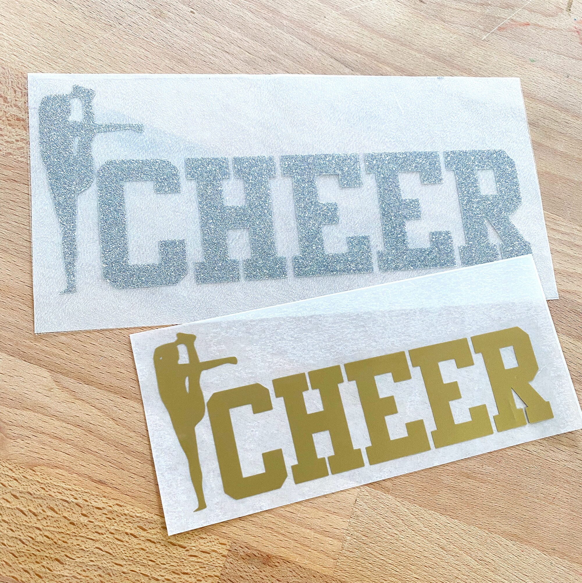 Cheer Ironon Transferwith Bow and Arrow Pose Spirit Wear Etsy