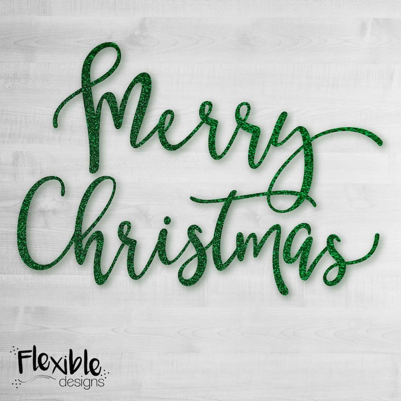 Merry Christmas Ironon Transfer Holidays Winter Heat Vinyl Etsy