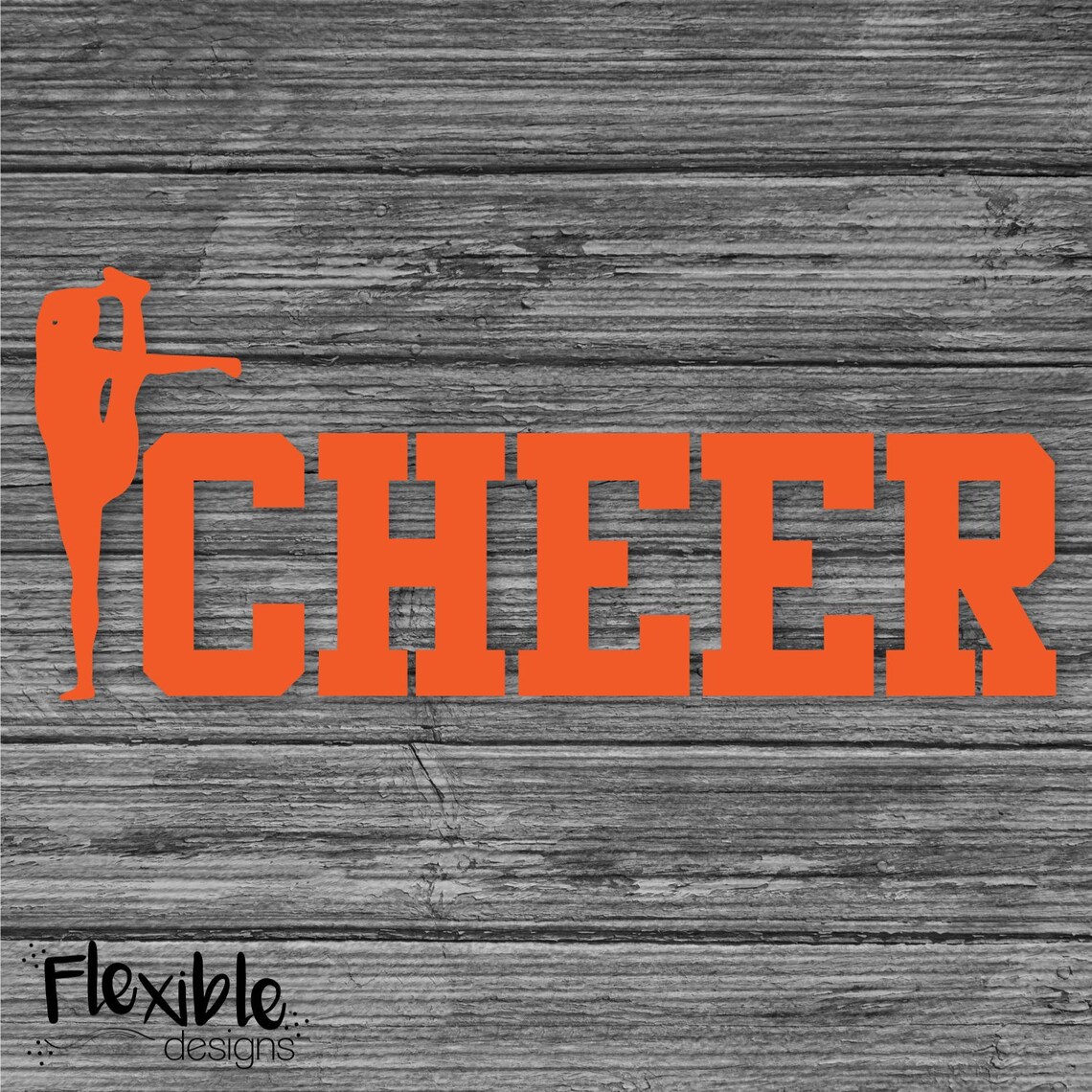 Cheer Ironon Transferwith Bow and Arrow Pose Etsy