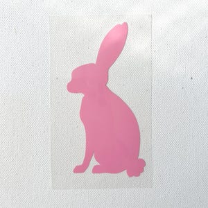 Bunny Rabbit Iron-On Transfer - Heat Transfer Vinyl Decal, Easter, Baby, Woodland Animals