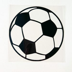 Soccer Ball Iron-On Transfer - Heat Transfer Vinyl Decal, Spirit Wear, School Sports, Fútbol