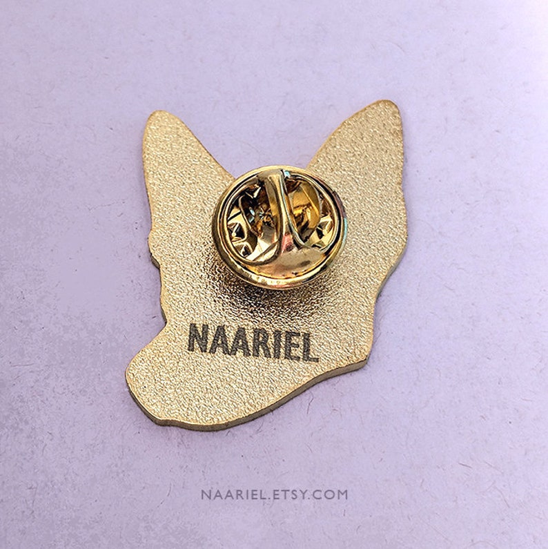 Border Collie Kelpie Tri Colour Hard Enamel Good Dog Pin, Metal Badge, Pet Lover Gift, 3 CM / 1.25 Gold Plating Brooch image 5