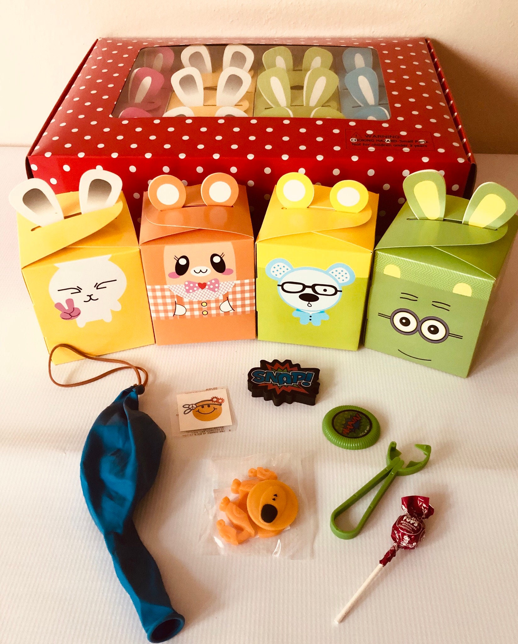 12x Pack Goody Bags Pre Made & Filled with Toys Boys Girls Etsy