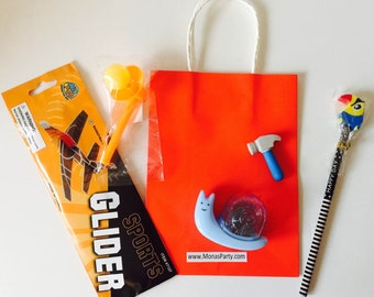 Boy's Party Favor Goody Bags, Toys Included, 12-Pack