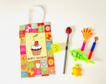 Happy Birthday Goody Bag, Toys and Novelties, 8-Pack