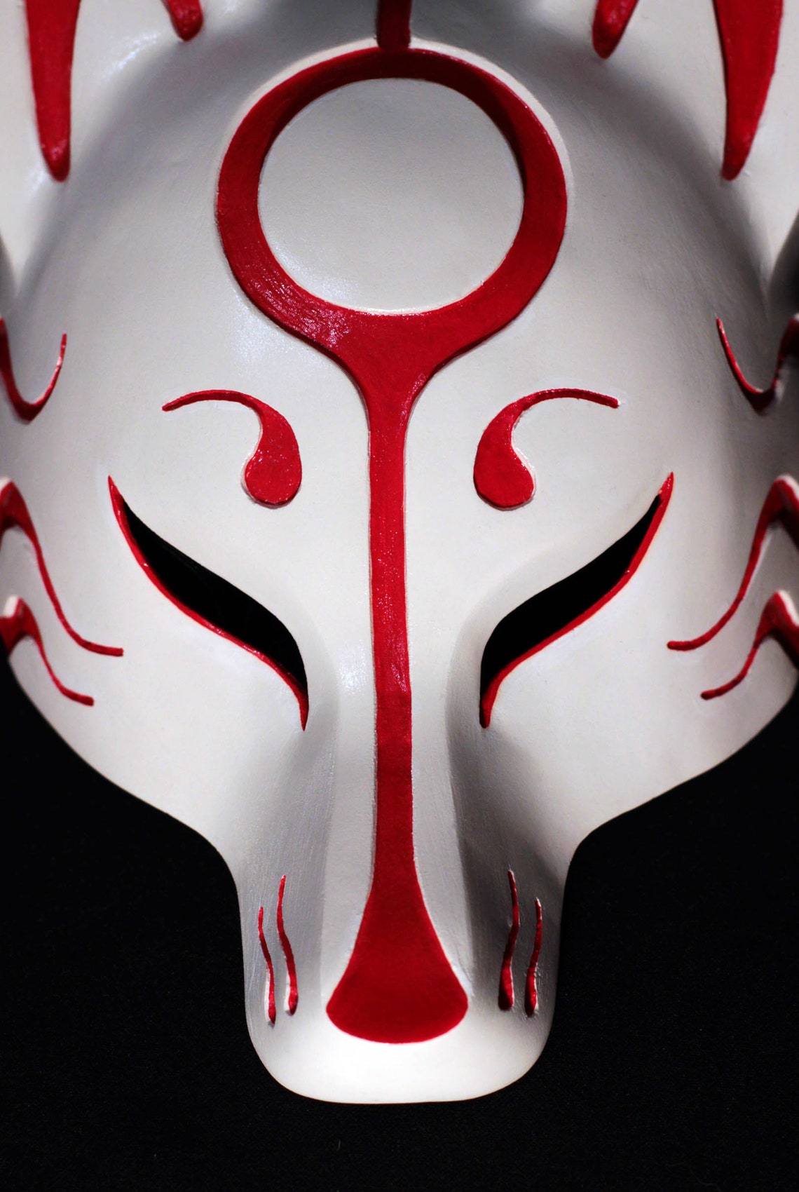 Kitsune mask. Japan mask. Fox mask. Japanese mask. Animal Etsy