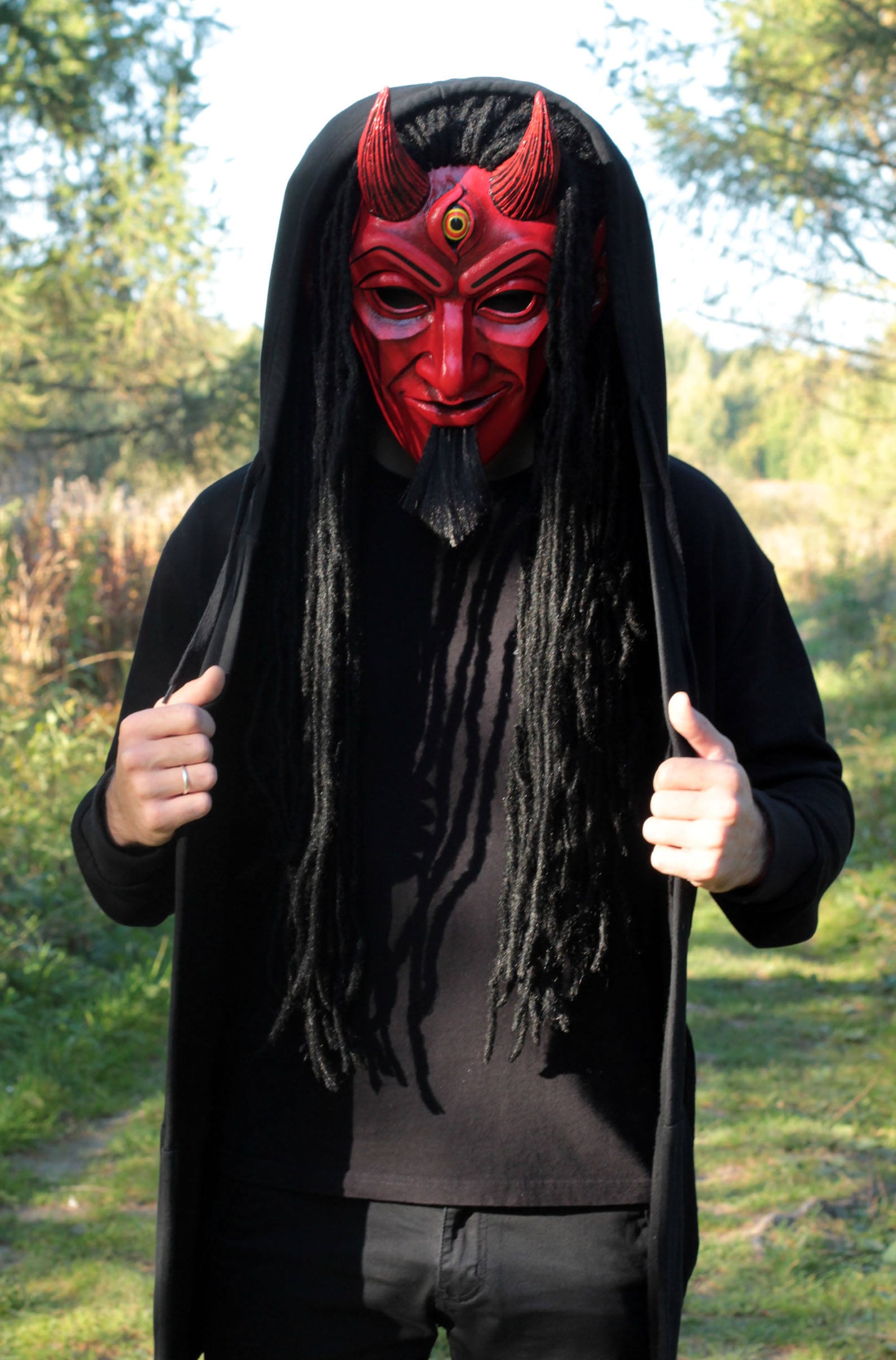 Lucifer Mask. Demon Mask. Devil Mask. Satan Mask. Halloween Etsy