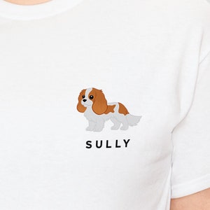 Custom Cavalier King Charles Spaniel Shirt, Personalized Cavalier King Charles T-Shirt, Cavalier Lover Owner, King Charles Cavalier Mom