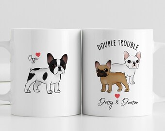 Custom French Bulldog Mug, Personalized Frenchie Mug, Frenchie Gift, French Bulldog Owner Lover Gift, Frenchie Mom Gift, French Bulldog Dad