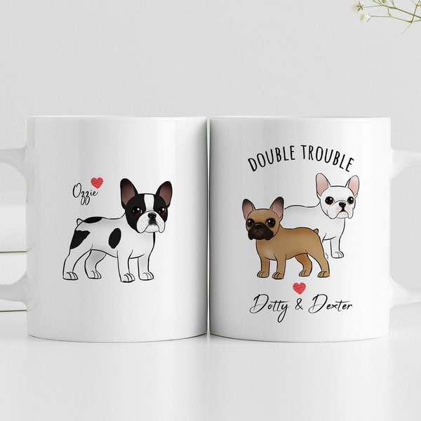 Custom French Bulldog Mug, Personalized Frenchie Mug, Frenchie Gift, French Bulldog Owner Lover Gift, Frenchie Mom Gift, French Bulldog Dad