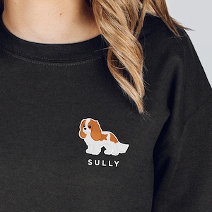 Sudadera personalizada de Cavalier King Charles Spaniel, sudadera personalizada de Cavalier King Charles, Cavalier King, perro King Charles