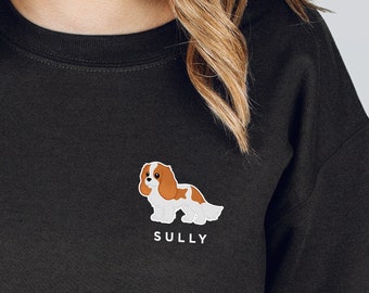 Custom Cavalier King Charles Spaniel Sweatshirt, Personalized Cavalier King Charles Sweatshirt, Cavalier King, King Charles Dog