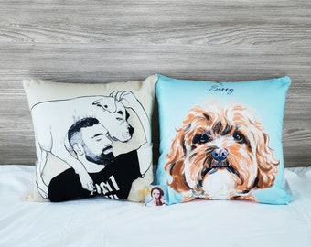 Custom Pet Pillow Etsy