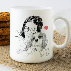 Pet Memorial Gifts, Pet Loss Gift, Pet Sympathy Gifts, Dog Memorials, Dog Memorial Gift, Dog Memorial, Pet Loss Coffee Mug, Pet Portrait Mug image 10