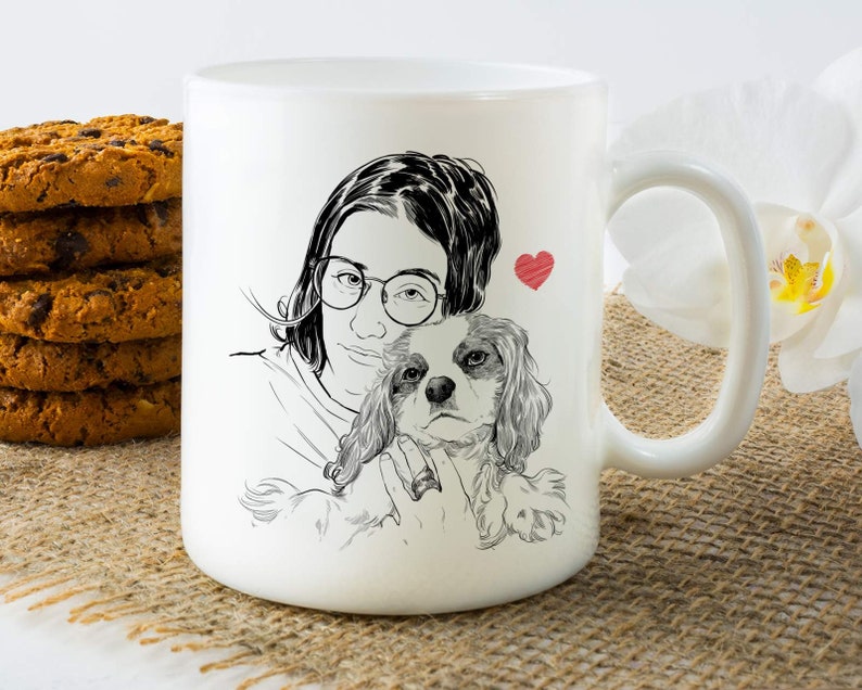 Pet Memorial Gifts, Pet Loss Gift, Pet Sympathy Gifts, Dog Memorials, Dog Memorial Gift, Dog Memorial, Pet Loss Coffee Mug, Pet Portrait Mug image 10