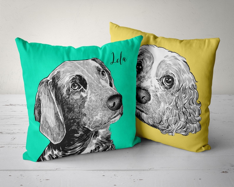 Pet Pillow Personalized Pet Pillow Custom Pet Pillow Etsy