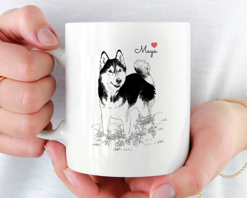 Pet Portrait Mug Pet Memorial Mug Custom Pet Mug Dog Etsy