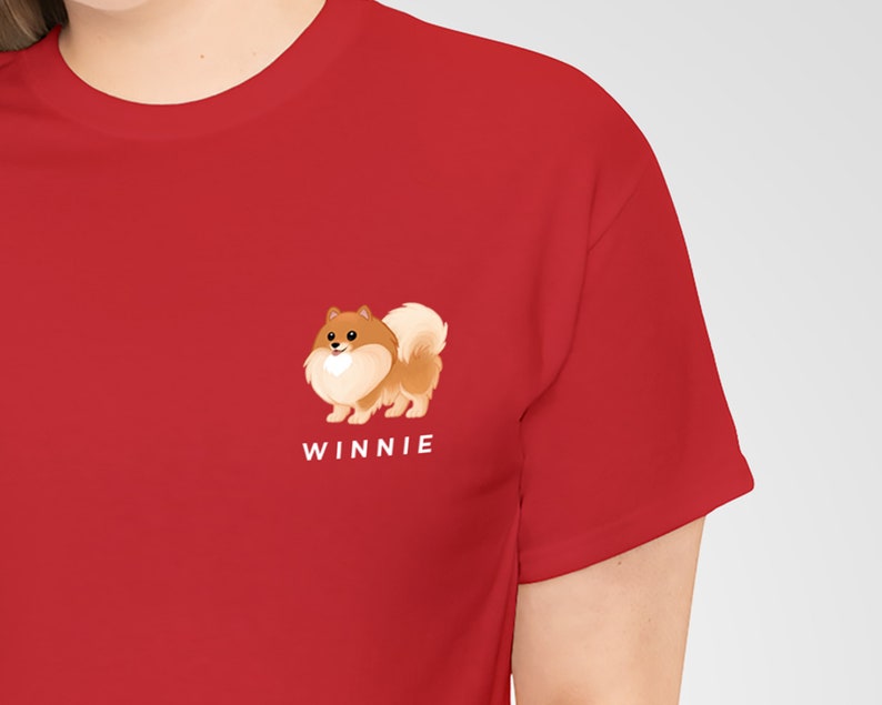 Custom Pomeranian T-Shirt, Personalized Pom Gift, Pomeranian Shirt, Pomeranian Lover, Pomeranian Mom Dad, Pomeranian Decor image 10