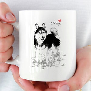 Custom Dog Mug, Dog Lover Gift, Pet Memorial, Dog Memorial Gift, Pet Portrait Mug, Pet Loss gift, Dog Mug, Pet Mug, Dog Owner Gift, Pet Loss afbeelding 4