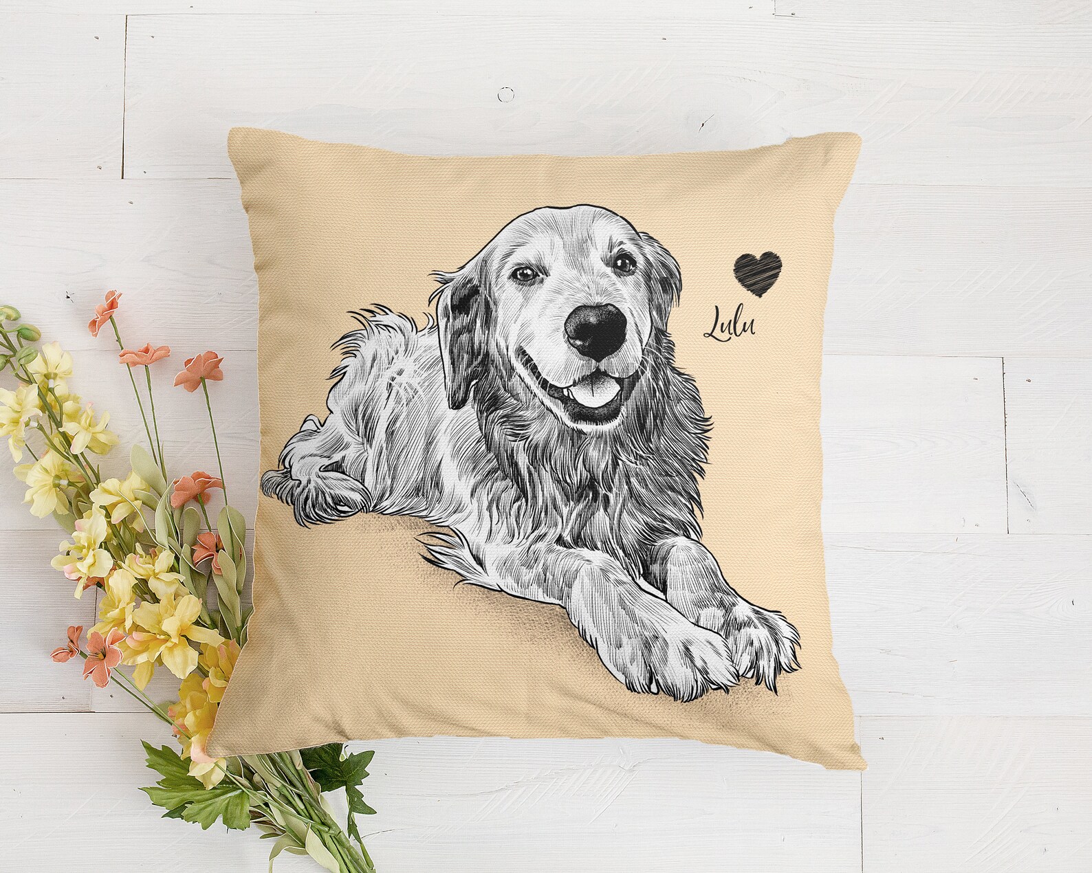 Custom Dog Pillow Personalized Dog Pillow Custom Pet Pillow Etsy
