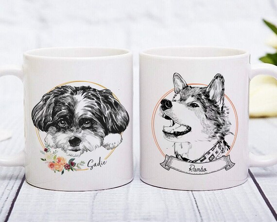 dog mom and dog dad mugs