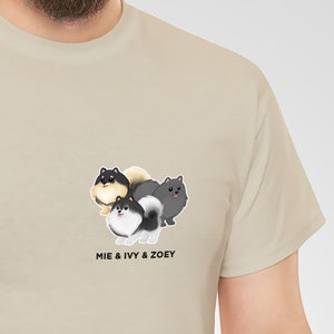 Custom Pomeranian T-Shirt, Personalized Pom Gift, Pomeranian Shirt, Pomeranian Lover, Pomeranian Mom Dad, Pomeranian Decor image 7