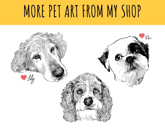 Shih Tzu Art Print Shih Tzu Portrait Print Shih Tzu Black And White Drawing Shih Tzu Painting Shih Tzu Dog Wall Art Decor Ink Line Art