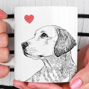 Custom Dog Mug, Dog Lover Gift, Pet Memorial, Dog Memorial Gift, Pet Portrait Mug, Pet Loss gift, Dog Mug, Pet Mug, Dog Owner Gift, Pet Loss image 1