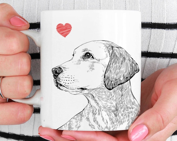 Custom Dog Mug, Dog Lover Gift, Pet Memorial, Dog Memorial Gift, Pet Portrait Mug, Pet Loss gift, Dog Mug, Pet Mug, Dog Owner Gift, Pet Loss