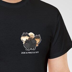 Custom Pomeranian T-Shirt, Personalized Pom Gift, Pomeranian Shirt, Pomeranian Lover, Pomeranian Mom Dad, Pomeranian Decor image 9