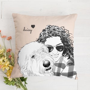 Custom Dog Pillow, Personalized Dog Pillow, Custom Pet Pillow, Cat Pillow Cover, Pet Memorial, Pet Loss Gift, Dog Lovers Gift, Dog Memorial image 10