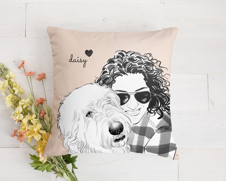 Custom Dog Pillow, Personalized Dog Pillow, Custom Pet Pillow, Cat Pillow Cover, Pet Memorial, Pet Loss Gift, Dog Lovers Gift, Dog Memorial image 10