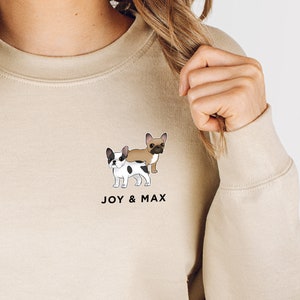 French Bulldog Sweatshirt, Custom French Bulldog Sweatshirt, Personalized French Bulldog Gift, Frenchie Mom, Frenchie Dad Gift Idea
