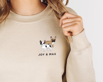 French Bulldog Sweatshirt, Custom French Bulldog Sweatshirt, Personalized French Bulldog Gift, Frenchie Mom, Frenchie Dad Gift Idea