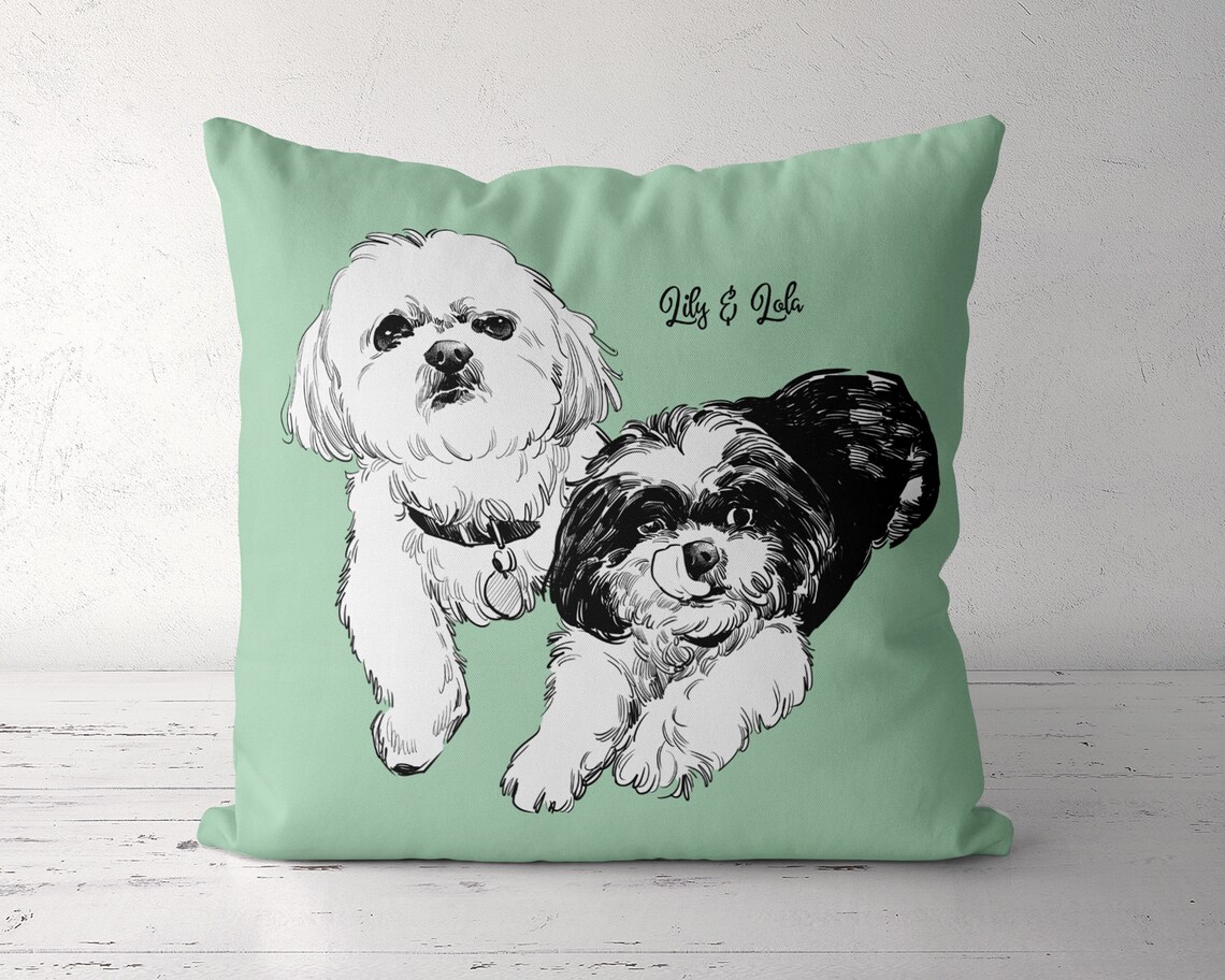 Pet Pillow Personalized Pet Pillow Custom Pet Pillow Etsy