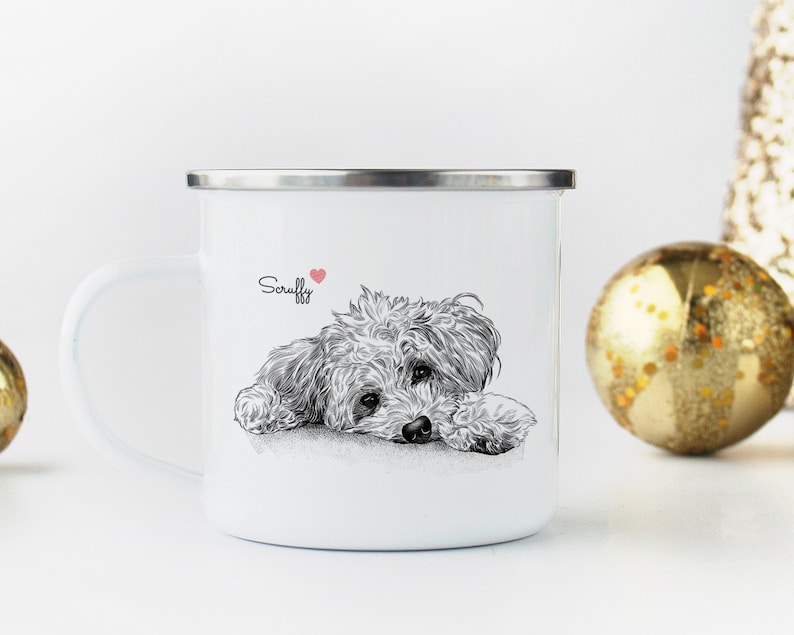 Pet Portrait Mug Pet Memorial Mug Custom Pet Mug Dog Etsy