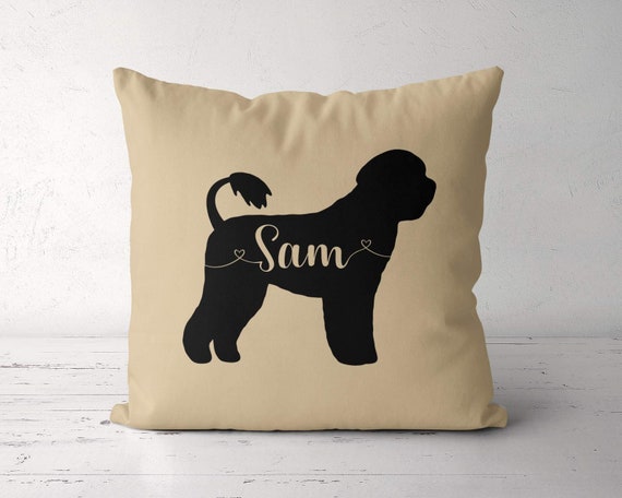 Custom Portuguese Water Pillow Personalized Portuguese Water Etsy