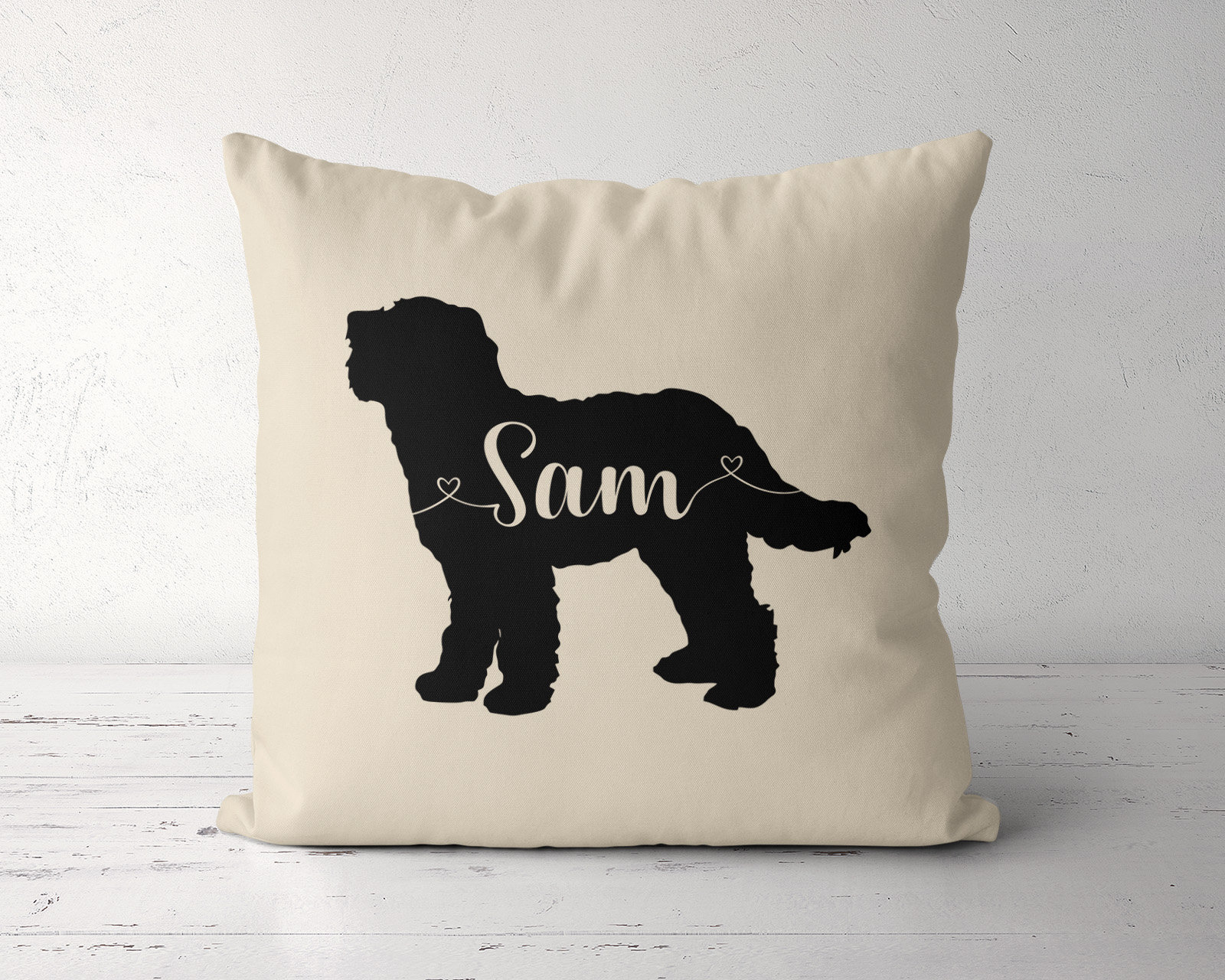 Custom Goldendoodle Pillow Personalized Goldendoodle Pillow Etsy