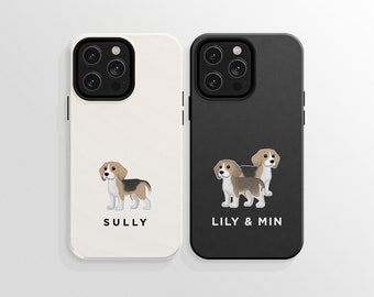 Custom Beagle Phone Case, Personalized Beagle  Iphone Case, Beagle Gifts, Beagle Dad, Beagle Mom Gift, Beagle Memorial Gift, Beagle Dog