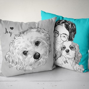 Pet Lover Gift, Personalized Pet Lover Gift, Custom Dog Lover Gift, Pet Memorial Pillow Cover, Dog Loss Dog Memorial Gift, Custom Dog Pillow