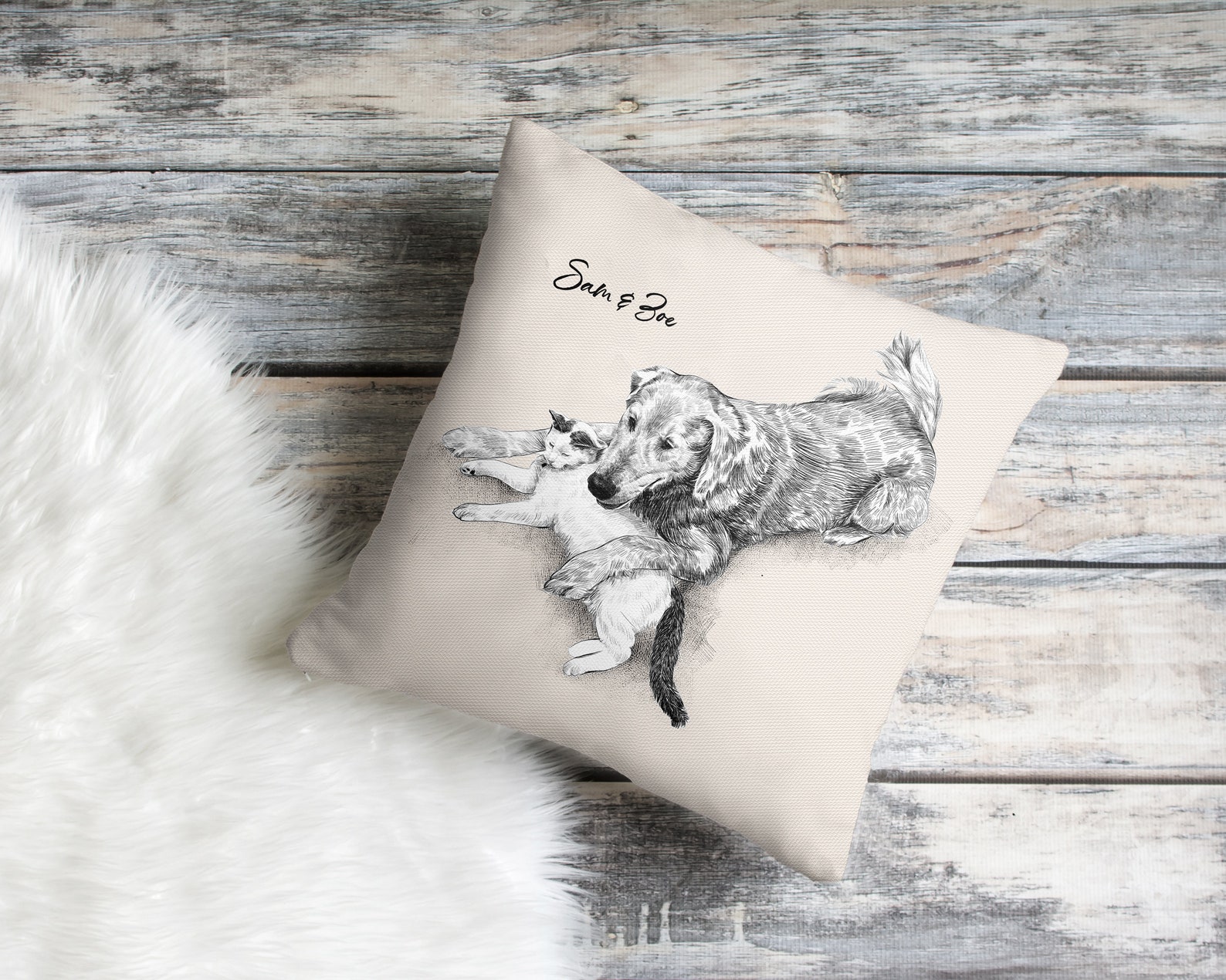 Custom Dog Pillow Personalized Dog Pillow Custom Pet Pillow Etsy