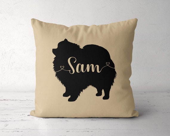 Custom Pomeranian Pillow Personalized Pomeranian Pillow Case Etsy