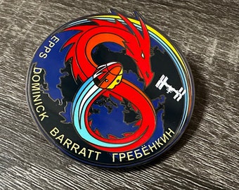 Épinglette NASA Crew-8 USCV-8 Mission Patch en émail dur