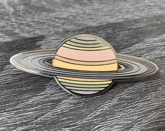 Saturn Hard Emaille Pin