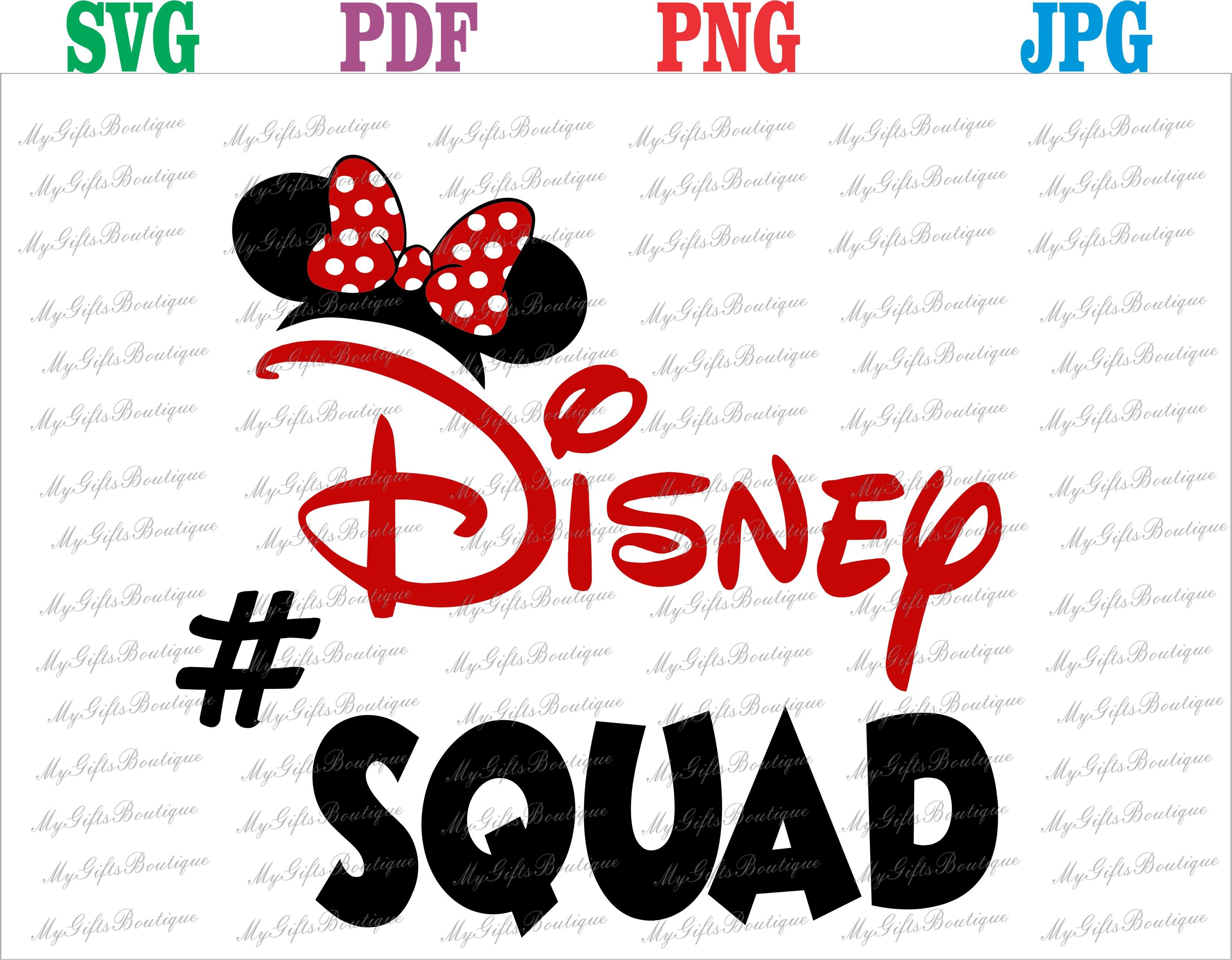 Download Disney Squad Disneysquad minnie ears printable SVG PNG