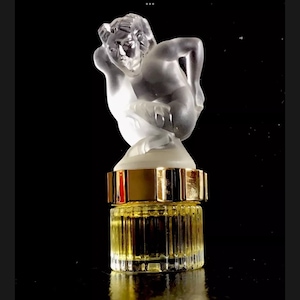 Lalique miniature perfume bottle.       “FAUNE” 2001 Limited Edition