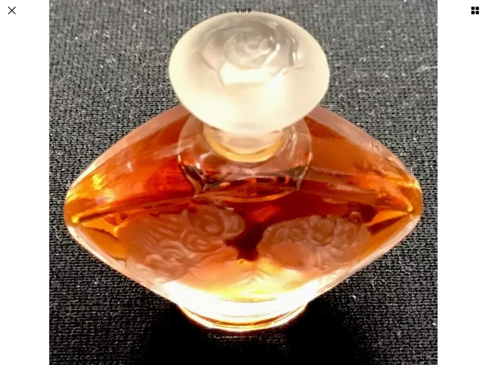 Lalique Miniature Perfume Bottle With Original Box - Etsy