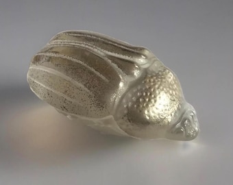 Lalique platinum coated scarab