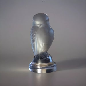 R.lalique ルネ・ラリック/フクロウ 梟/ガラス フィギュリン 置物 ルネ
