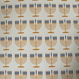 Menorah Laminated Sticker Sheet - 54 Vinyl Decals